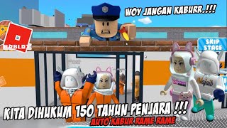 KABUR DARI PENJARA new Escape Prison Obby ROBLOX INDONESIA Ft najaib amp NafFidela Squad [upl. by Fruin]