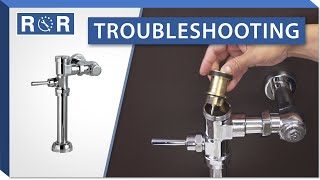 Troubleshooting an American Standard Manual Flushometer  Repair and Replace [upl. by Airotnes]