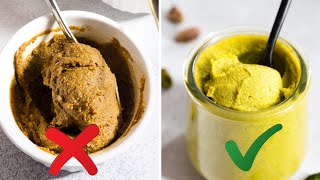 2 SECRETS to bright green PISTACHIO PASTE from scratch [upl. by Yeblehs]