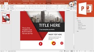 Graphic Portfolio Design  How to make Portfolio  PowerPoint Tutorial [upl. by Ateekan]