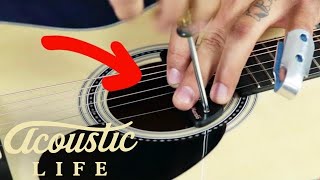 How to Install a Sound Hole Pickup In Your Acoustic Guitar [upl. by Watkin]