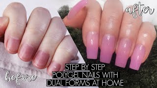 DIY POLYGEL NAILS AT HOME  The Beauty Vault [upl. by Etnoek]