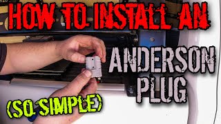 How to install an anderson plug in your 4WD [upl. by Epolenep]