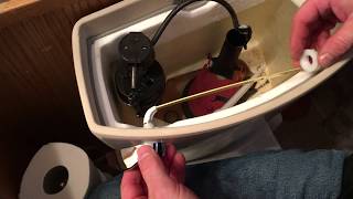 How To Replace A Toilet Flush Lever Handle [upl. by Rapp]