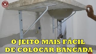 O jeito mais fácil de colocar bancada Vídeo completo e detalhado [upl. by Anomor]