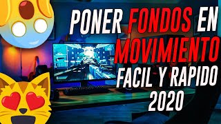 🔥 COMO PONER FONDOS DE PANTALLA CON MOVIMIENTO PARA PC 2020 FACIL Y RAPIDO ✅ WINDOWS 7 8 81 10 [upl. by Nnaeitak180]