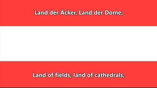 Austrian National Anthem DEEN lyrics  Österreichische Bundeshymne [upl. by Notlit724]