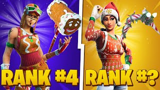 10 Best TRYHARD Christmas Skin Combos In Fortnite [upl. by Halonna322]