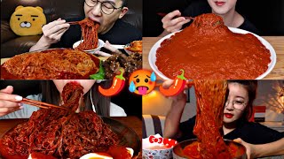 SPICIEST COLD NOODLES VS MUKBANGERS🌶️🔥🥵 [upl. by Akienaj618]