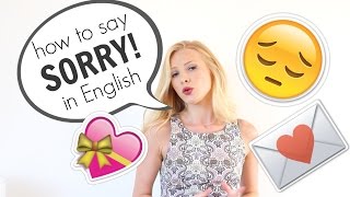 How to say SORRY and APOLOGISE in English  British English [upl. by Ceporah]