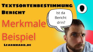 Textsortenbestimmung Bericht mit Beispiel  für deinen TGA [upl. by Lashondra]