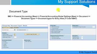 Document Type In SAP FICO [upl. by Niall]