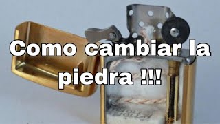 Como cambiar la PIEDRA de tu ZIPPO FACIL [upl. by Ahsiral]