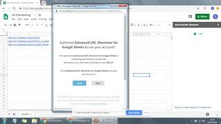 Advanced URL Shortener addon for Google Sheets [upl. by Barden]