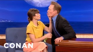 Flirt Fight Jessica Biel vs Conan OBrien  CONAN on TBS [upl. by Nosde616]