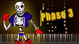 Disbelief Papyrus · Phase 3 ▶ Synthesia  Piano [upl. by Leveridge268]