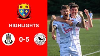 Caerleon 05 Cwmbrân Town  Gwent FA Senior cup  Quarter final highlights [upl. by Eicnan]