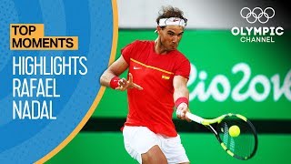 Rafael Nadals Top Olympic Highlights  Top Moments [upl. by Ripley61]