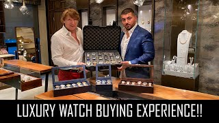 MULTIMILLION DOLLAR LUXURY WATCH BUYING EXPERIENCE [upl. by Hsakiv]