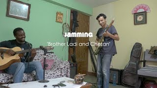 American singing Nepali song  LADI and CHETAN  Jamming day part 1 [upl. by Nicki407]