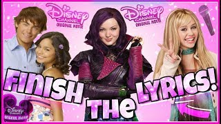 Try To Finish The Lyrics Challenge Disney Channel Movie Challenge [upl. by Starkey]