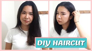 Ep 7  DIY Haircut  Bob Cut  Cutting My Own Hair [upl. by Llerud]