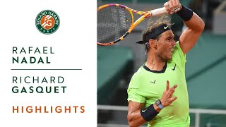 Rafael Nadal vs Richard Gasquet  Round 2 Highlights I RolandGarros 2021 [upl. by Ytsirhk847]