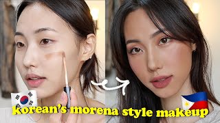 Trying MORENA Style Makeup  Filipino Beauty Standards [upl. by Immanuel777]