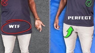 How To Shorten A TShirt EXACTLY Like The PROS [upl. by Cowley]