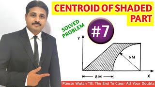 CENTROID SOLVED PROBLEM 7 IN ENGINEERING MECHANICS TIKLESACADEMYOFMATHS [upl. by Redvers]