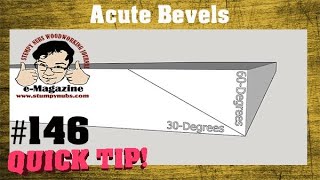 My table saw blade wont tilt far enough How to cut acute bevels [upl. by Elletnahc224]