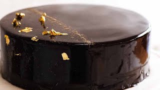 Chocolate Mirror Glaze Cake [upl. by Prevot]