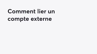 Comment lier un compte externe  PC Finance [upl. by Maurine]