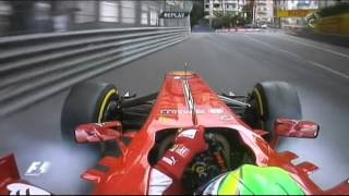 Crash of Felipe Massa in FP3 Monaco [upl. by Alac172]