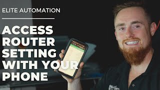 How To Access Router Settings From Android Smart Phone  Tutorial  Elite Automation [upl. by Oag]