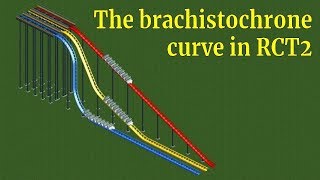 The brachistochrone curve in RCT2 [upl. by Nhepets]