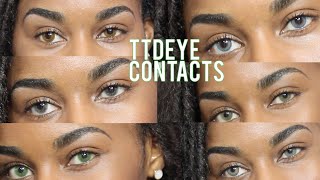 Best Colored Contacts For Dark Eyes TTDEYE TRYON [upl. by Denison]