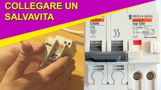 Come collegare un interruttore salvavita monofase [upl. by Allerim938]