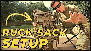 How to Assemble Your Army Rucksack MOLLE 2 [upl. by Bilat]