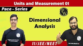 Units amp Measurement 01  Dimensions Dimensional Analysis Principle of homogeneity  11  NEET JEE [upl. by Yenruogis]