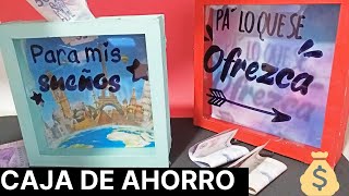 COMO HACER HUCHA O ALCANCÍA  CAJA DE AHORRO FÁCIL DIY [upl. by Doris173]