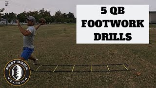 5 QB Footwork Drills [upl. by Hales144]