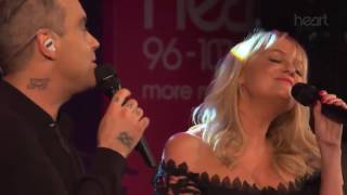 Robbie Williams amp Emma Bunton  2 Become 1 Live At Heart Radio [upl. by Leong]