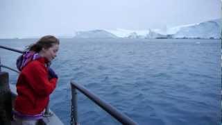 Humpback whales in Ilulissat Icefjord [upl. by Riancho]