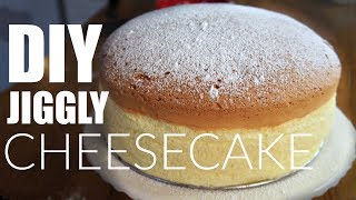 DIY JIGGLY Japanese Cotton CHEESECAKE Recipe  You Made What [upl. by Nalek831]