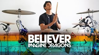 BELIEVER  Imagine Dragons  Alejandro Drum Cover Batería [upl. by Annadiana942]