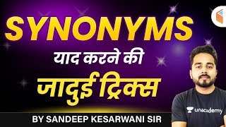 English Synonym Tricks  Synonym Words amp Vocabulary  Sandeep Kesarwani Sir [upl. by Aneerol409]