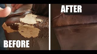 How To Fix Peeling Leather  Bonded  Blended Quick amp Easy [upl. by Delorenzo]