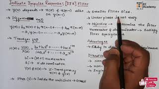 DSP74 Introduction to infinite impulse response IIR Filter  EC Academy [upl. by Kallman]