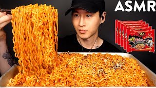 NUCLEAR FIRE NOODLES CHALLENGE 2X SPICY  THANK YOU FOR 1 MILLION SUBSCRIBERS  Zach Choi ASMR [upl. by Amann]